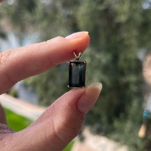 watermelon tourmaline pendant